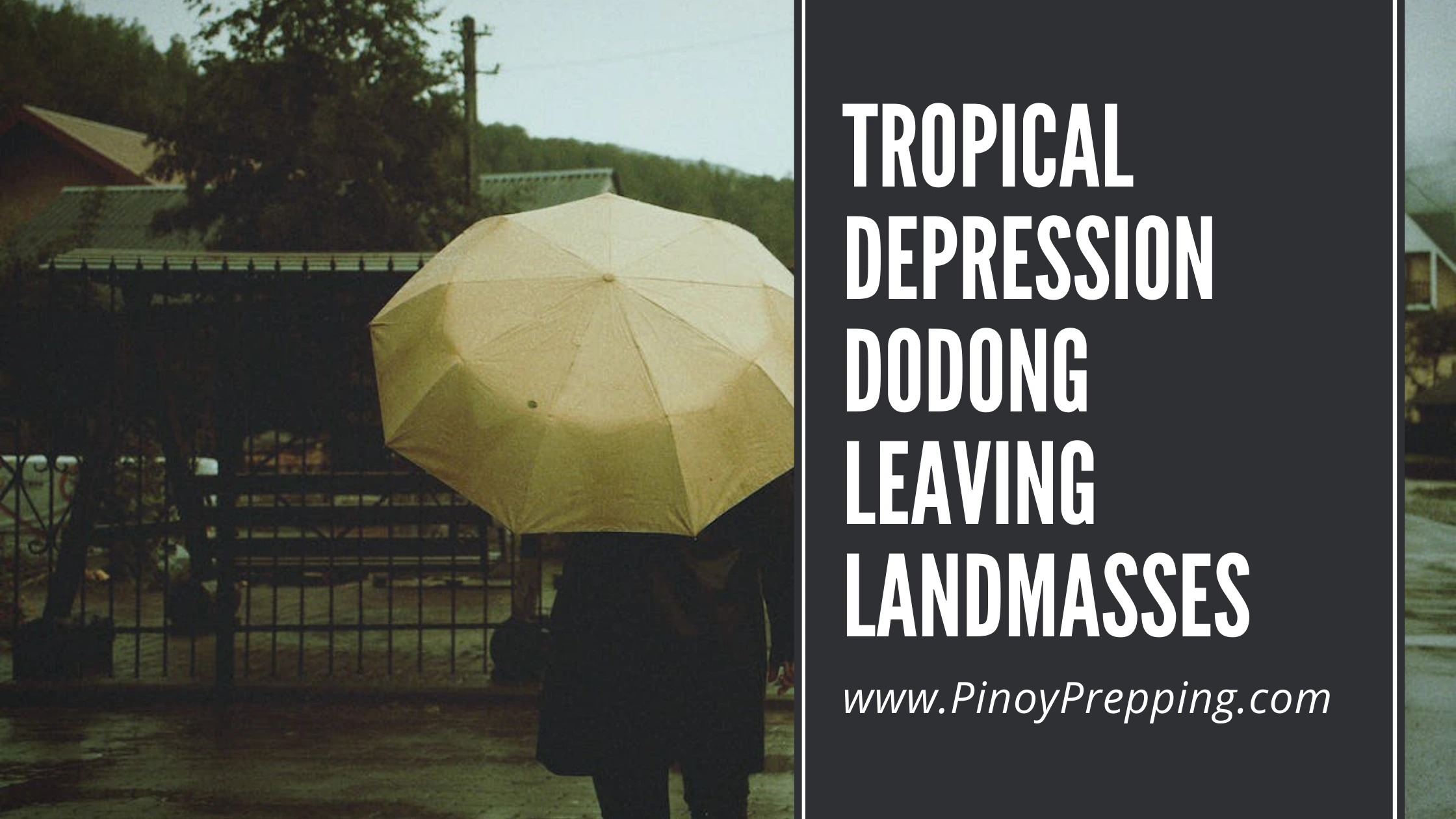 Tropical Depression Dodong over West Philippine Sea, Moving Away from Landmass